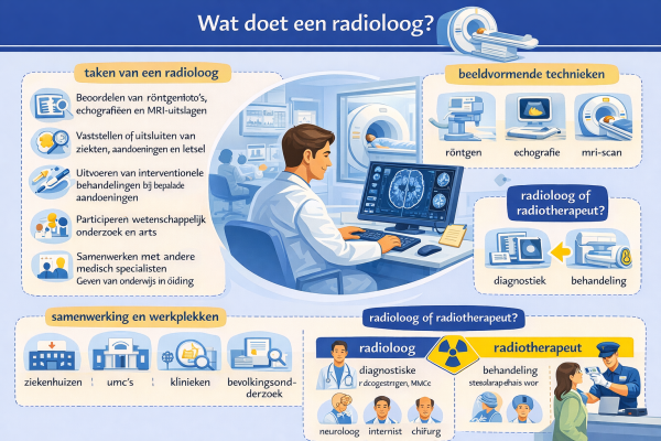 Alles over het beroep radioloog Wat doet een radioloog